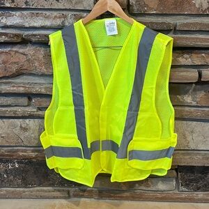 Safety Yellow Mesh Reflective ANSI Certified Vest